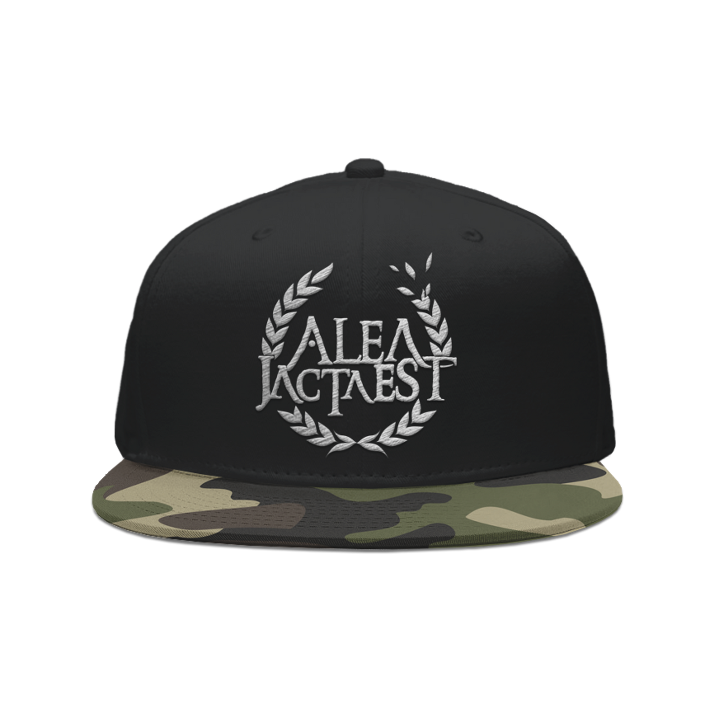 ALEA JACTA EST "Logo" Black Snapback Hat